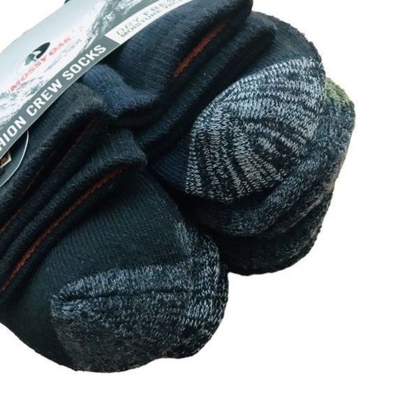 MOSSY OAK Moisture Wicking Full Cushion Crew Socks 6 Pairs Sock Size 9-11 - Picture 4 of 5